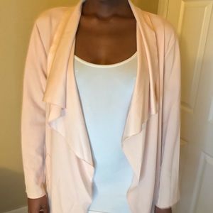 Light Pink Long Trench w/ Pockets
